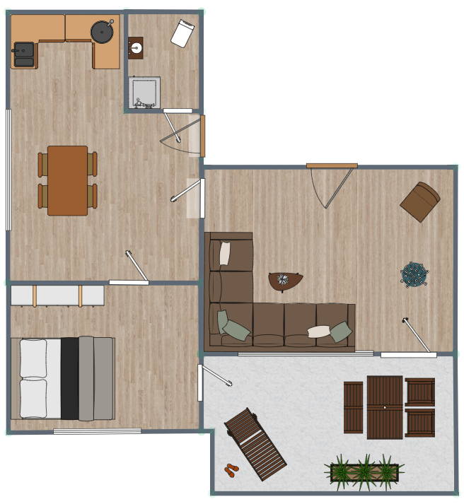 Grundriss Wohnung 2