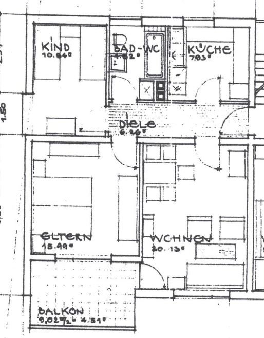 Grundriss Wohnung 4